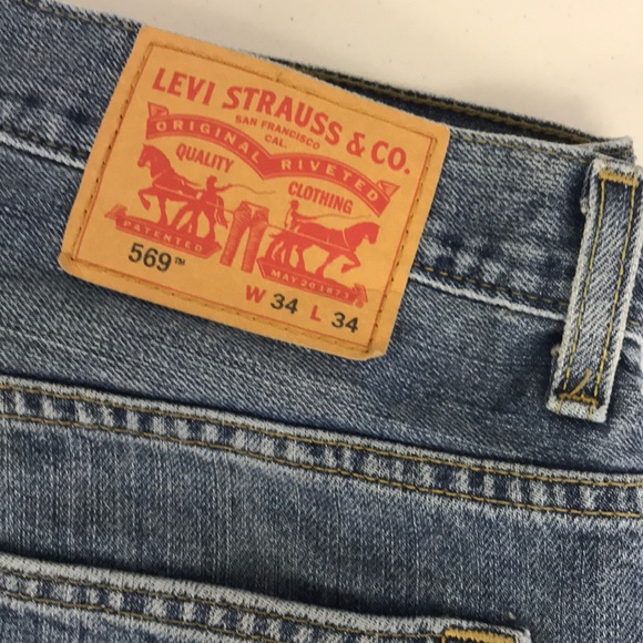 Levi’s Men's 569 Loose Straight Fit Jean (E6) - Picture 3 of 5